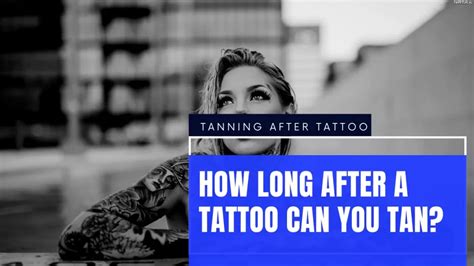 tanning after a tattoo